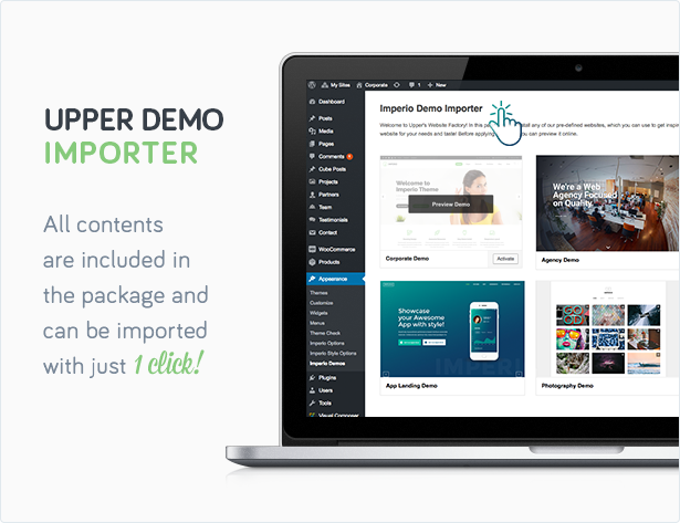 Imperio – Business, E-Commerce, Portfolio & Photography WordPress Theme